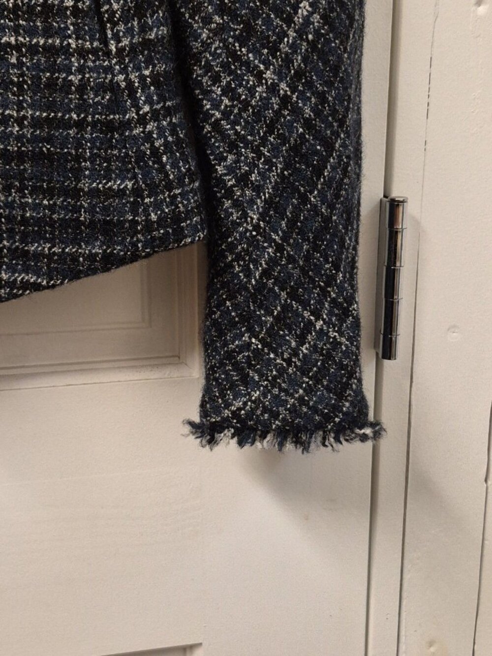Theory Black and White Plaid Blazer - Picture 3 of 11